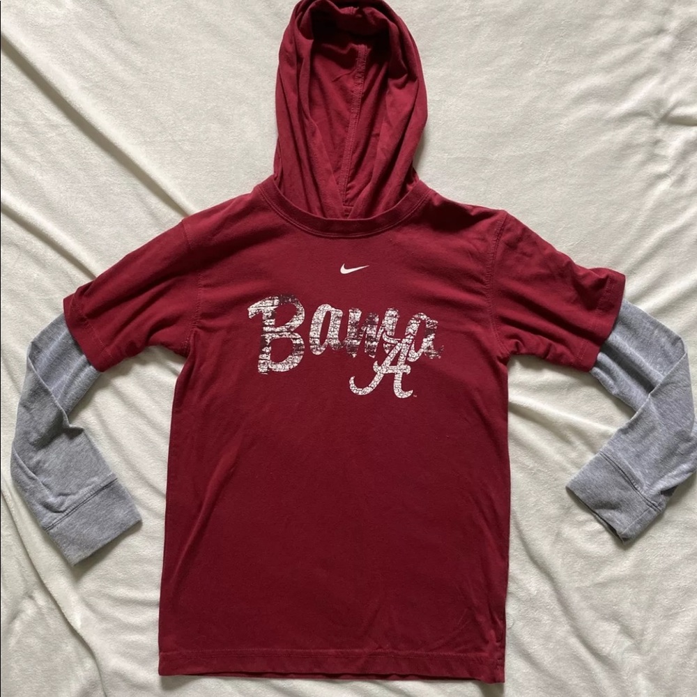 Boys Youth Small Alabama Crimson Tide Hooded Shirt